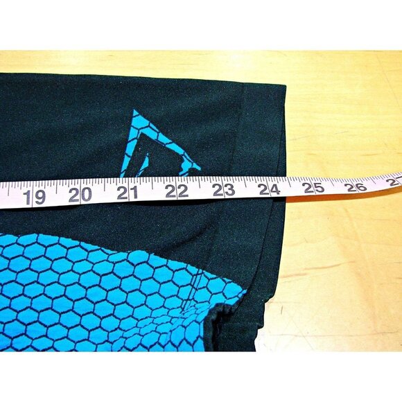 Gymshark Womens Blue Black Hex Design Bodycon Cerise Tank Top Size Small - Picture 7 of 10